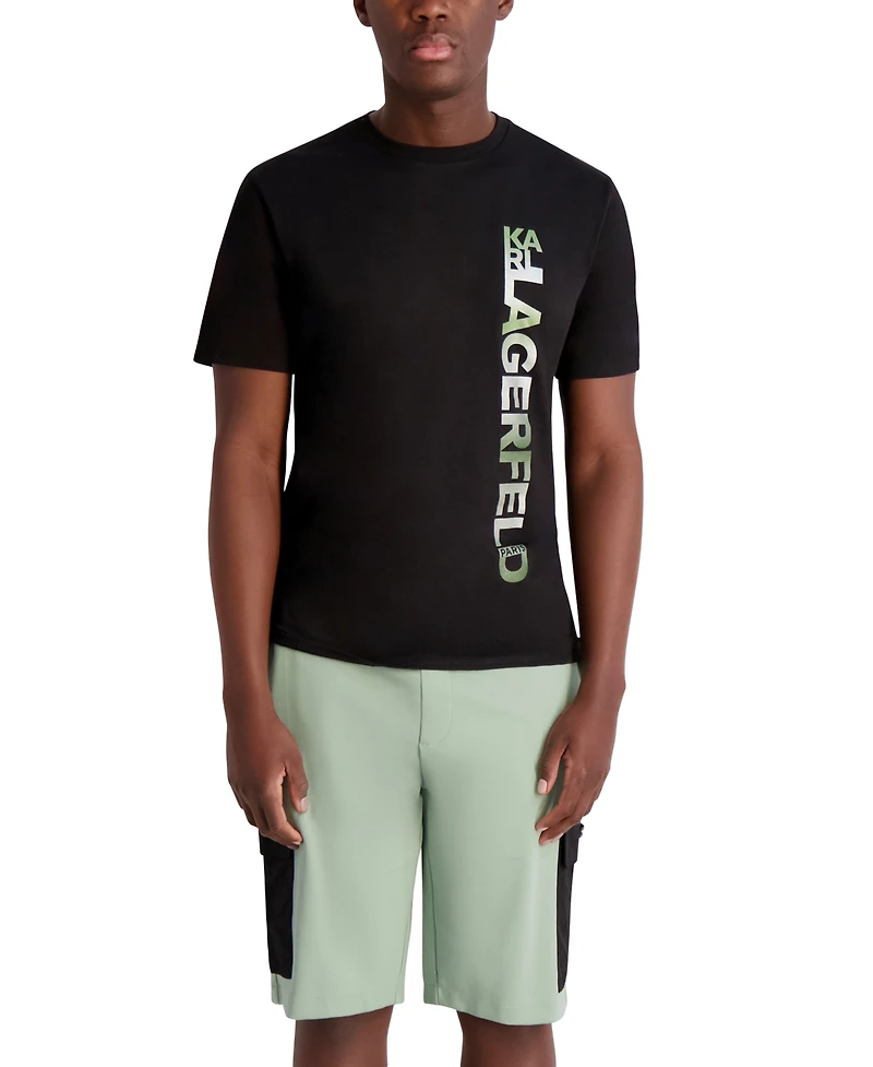Karl Lagerfeld Paris Men's Nylon Pocket Cargo Shorts