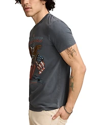 Lucky Brand Men's Rolling Stones Short Sleeve Crewneck Eagle Graphic T-Shirt