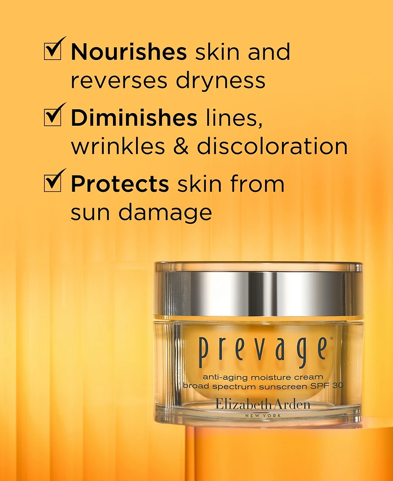 Elizabeth Arden Prevage Anti-aging Moisture Cream Broad Spectrum Sunscreen Spf 30, 1.7 oz.