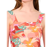 Msk Petite Floral-Print Maxi Dress