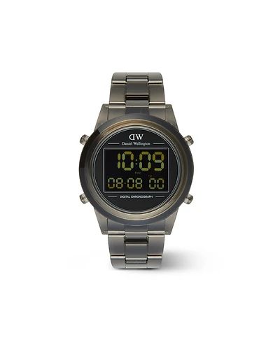 Daniel Wellington Unisex Chronograph Gray Plastic Watch, 42mm
