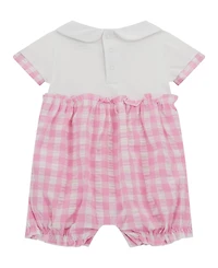 Guess Baby Girls Seersucker One Piece