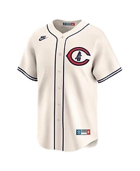 Nike Men's Seiya Suzuki Cream Chicago Cubs Throwback Cooperstown Collection Limited Jersey