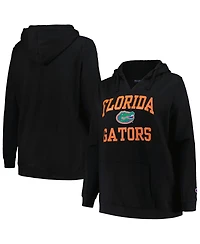 Champion Women's Black Florida Gators Plus Heart Soul Notch Neck Pullover Top