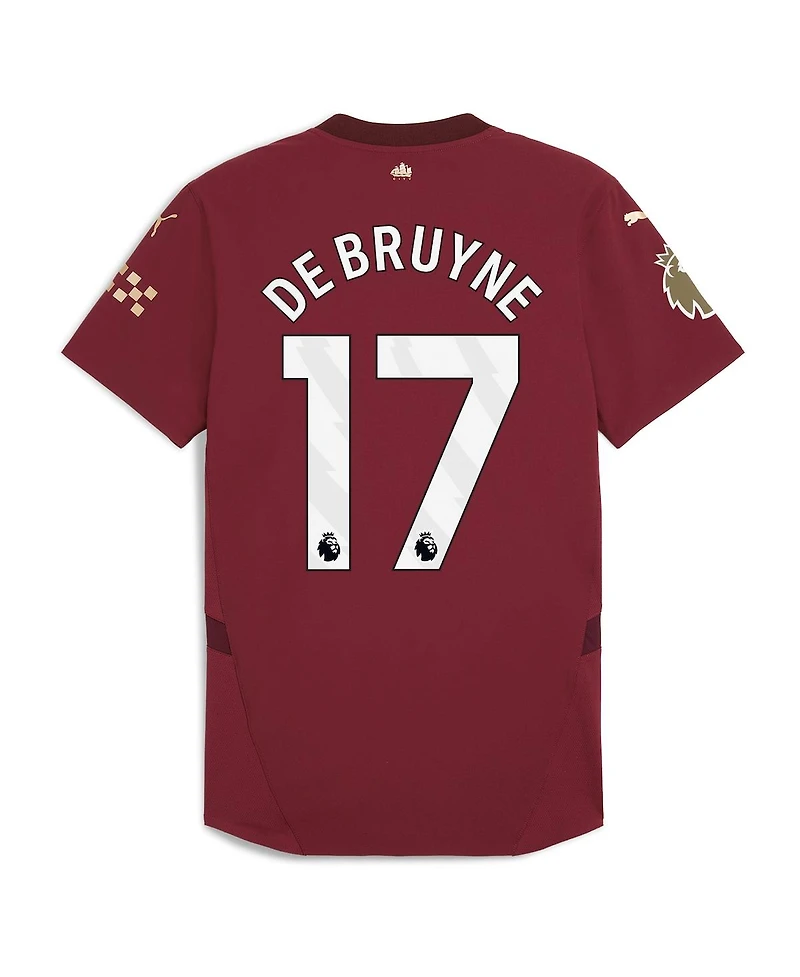 Puma Men's Kevin De Bruyne Burgundy Manchester City 2024/25 Third Authentic Player Jersey