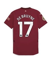 Puma Men's Kevin De Bruyne Burgundy Manchester City 2024/25 Third Authentic Player Jersey