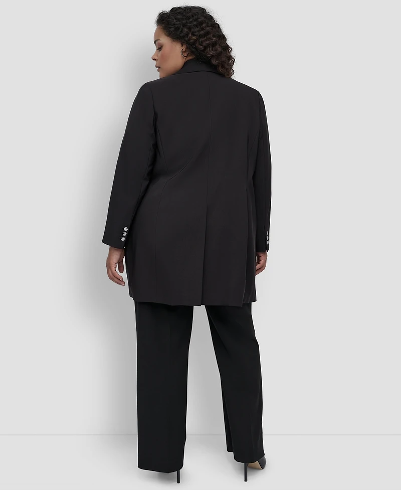 Dkny Plus One-Button Blazer