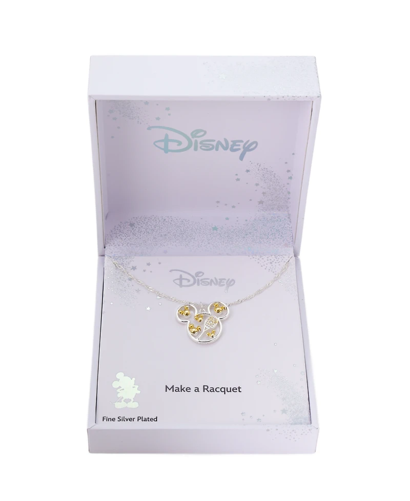 Disney Mickey Mouse Cubic Zirconia Tennis Pendant Necklace