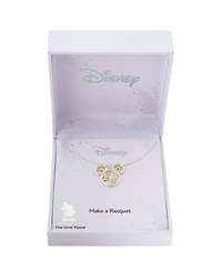 Disney Mickey Mouse Cubic Zirconia Tennis Pendant Necklace