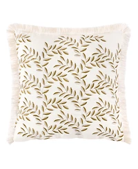Rose Tree Baroda Embroidered Sham, European