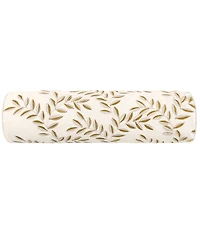 Rose Tree Baroda Embroidered Neckroll Decorative Pillow, 24" x 6.5"