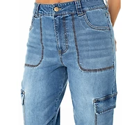 Celebrity Pink Juniors' High Rise Cargo Jogger Jeans