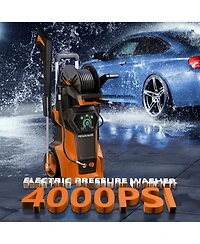 4000 Psi 2.8 Gpm Electric High Pressure Washer with Led Control and 3 Cleaning Modes