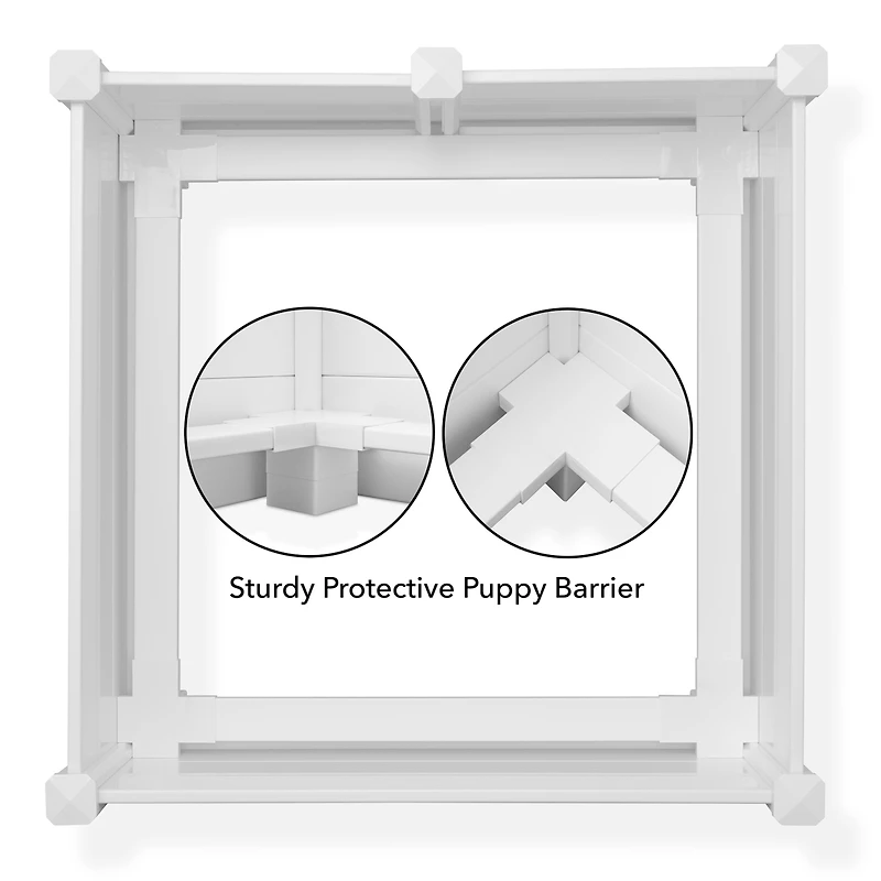 48" x 48" x 18" Whelping Box for Dogs and Puppies, Birthing Pen with Rails