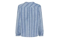 Olsen Women's Prairie Floral Embroidered Tunic