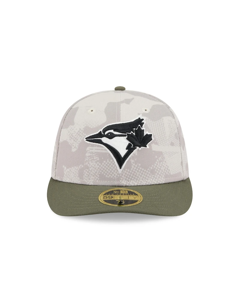 New Era Men's Light Beige/Olive Toronto Blue Jays 2025 Armed Forces Day Low Profile 59FIFTY Fitted Hat