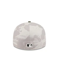 New Era Men's Light Beige/Olive Seattle Mariners 2025 Armed Forces Day Low Profile 59FIFTY Fitted Hat