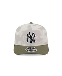 New Era Men's Light Beige/Olive New York Yankees 2025 Armed Forces Day 9SEVENTY Adjustable Hat