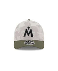 New Era Men's Light Beige/Olive Minnesota Twins 2025 Armed Forces Day 9FORTY M-Crown A-Frame Adjustable Hat