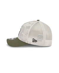 New Era Men's Light Beige/Olive Colorado Rockies 2025 Armed Forces Day 9FORTY M-Crown A-Frame Adjustable Hat