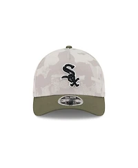 New Era Men's Light Beige/Olive Chicago White Sox 2025 Armed Forces Day 9FORTY M-Crown A-Frame Adjustable Hat