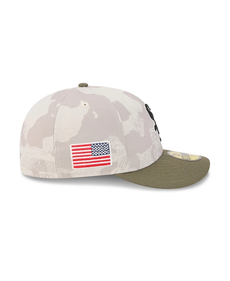 New Era Men's Light Beige/Olive Chicago White Sox 2025 Armed Forces Day 59FIFTY Fitted Hat