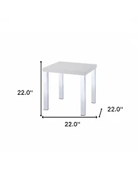 Glossy Square End Table – Stylish Addition to Living Spaces