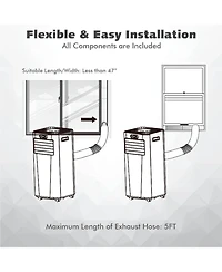 10000 Btu 3-in-1 Portable Air Conditioner with Remote Control