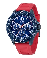 Nautica Men's Analog Blue Silicone Watch Set