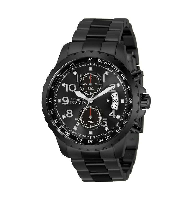 Invicta Men's Specialty Quartz Multifunction Black Dial Watch