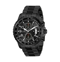 Invicta Men's Specialty Quartz Multifunction Black Dial Watch