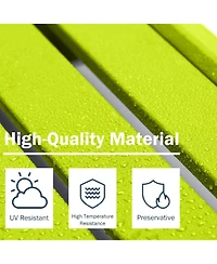 Aoodor Outdoor Adirondack Ottoman, Hdpe Adirondack Chair Ottoman, Outdoor Patio Weather Resistant for Patio, Porch, Backyard, Garden, Lawn, Deck