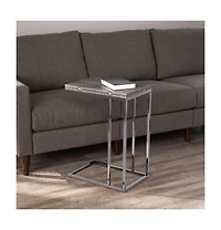 Expandable Rectangular End Table for Living Room or Office Use
