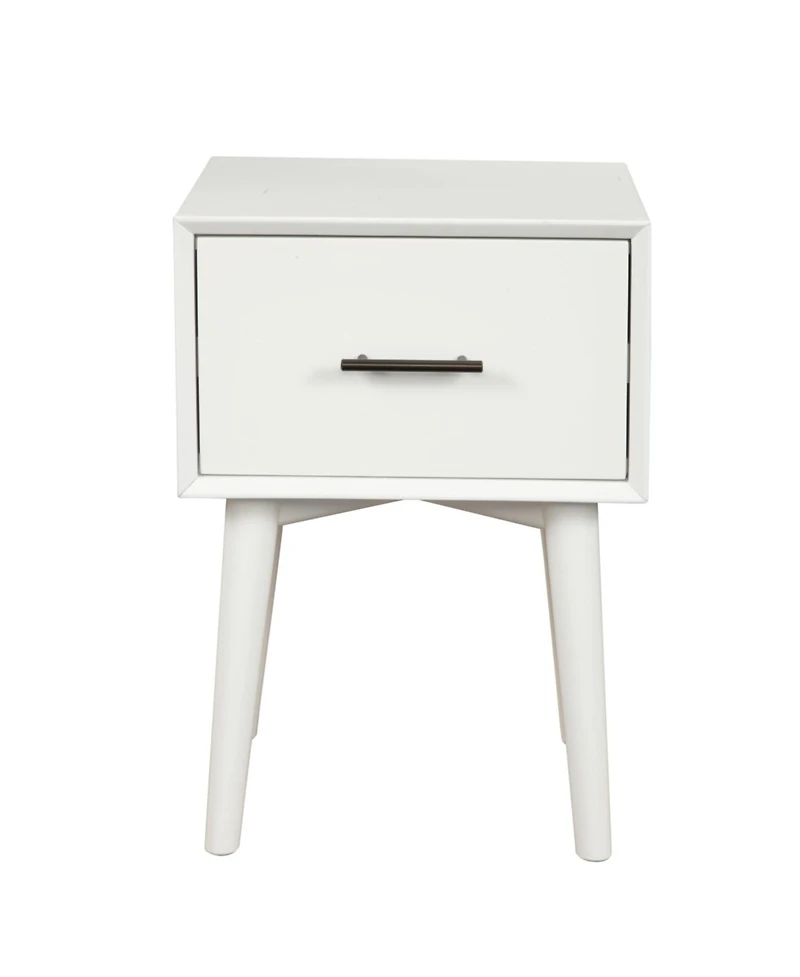 Wood End Table with Drawer – Space-Saving Side Table for Home Decor