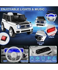 12V Licensed Mercedes-Benz Eqg Kids Ride On Car with Remote Control