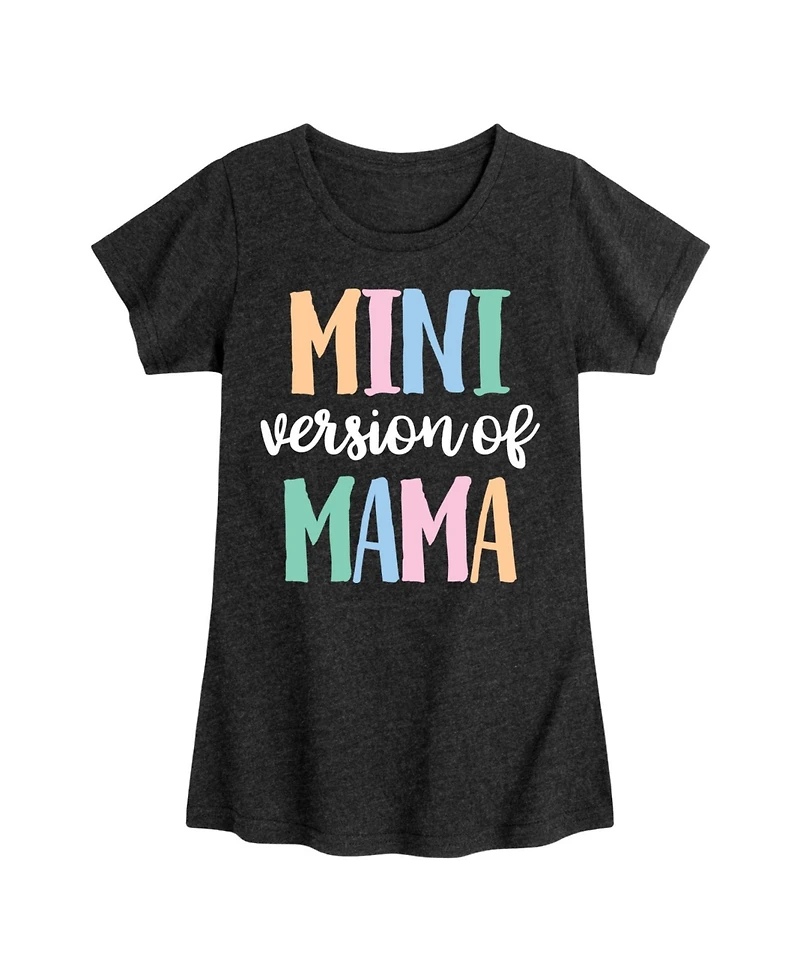 Hybrid Apparel Big Girls Mini Version Of Mama Graphic T-Shirt