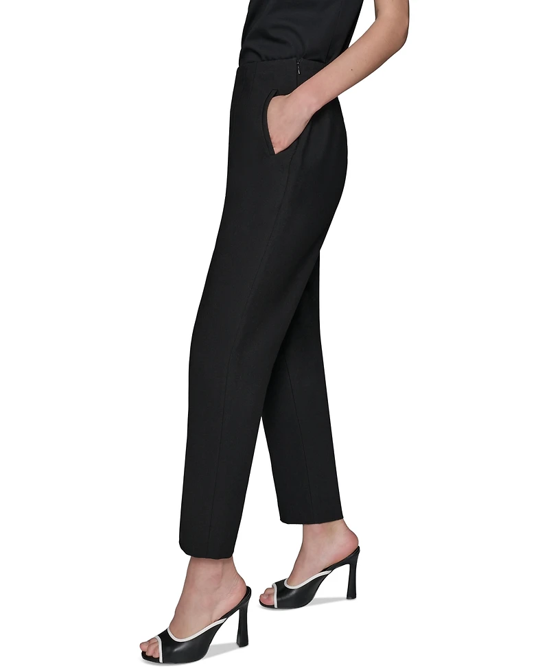 Karl Lagerfeld Paris Women's Seam-Detail Ankle Pants
