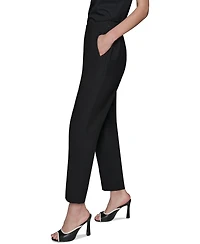 Karl Lagerfeld Paris Women's Seam-Detail Ankle Pants