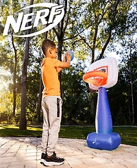 Franklin Sports Nerf AirHoop Kids Inflatable Basketball Hoop Set