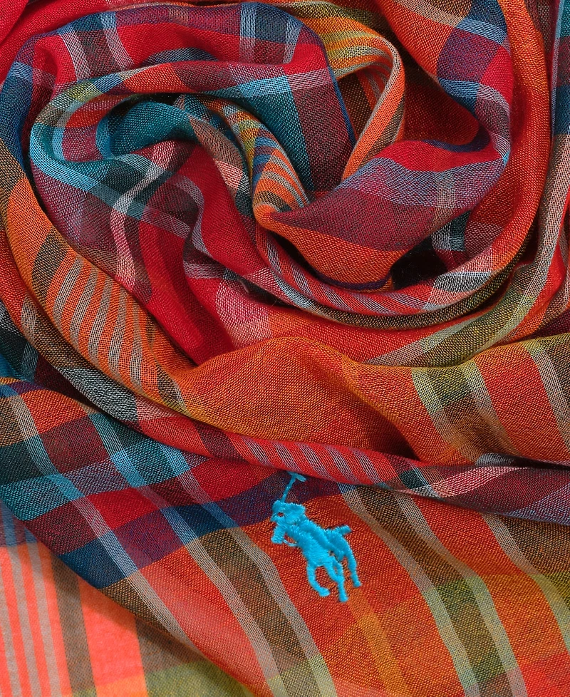 Polo Ralph Lauren Men's Bright Plaid Scarf