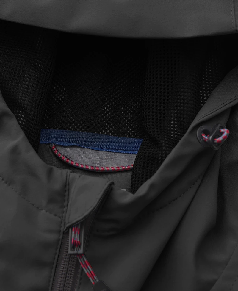 Hawke & Co. Men's All-Season Lightweight Stretch Hooded Rain Jacket