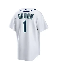 Nike Men's White Seattle Mariners 1 Groom Home Replica Jersey