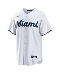 Nike Men's White Miami Marlins 1 Dad Home Replica Jersey
