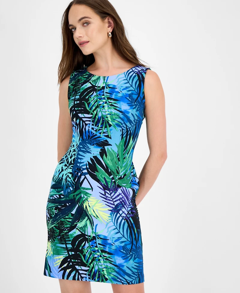 Connected Women's Printed Sheath Dress