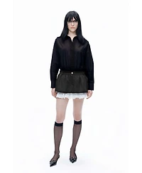 Nocturne Women's Shirt Collar Bodysuit