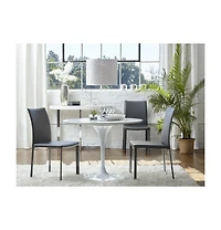 Set of 2 Dining Side Chairs with Padded Seats