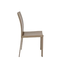 Set of 2 Dining Side Chairs with Padded Seats