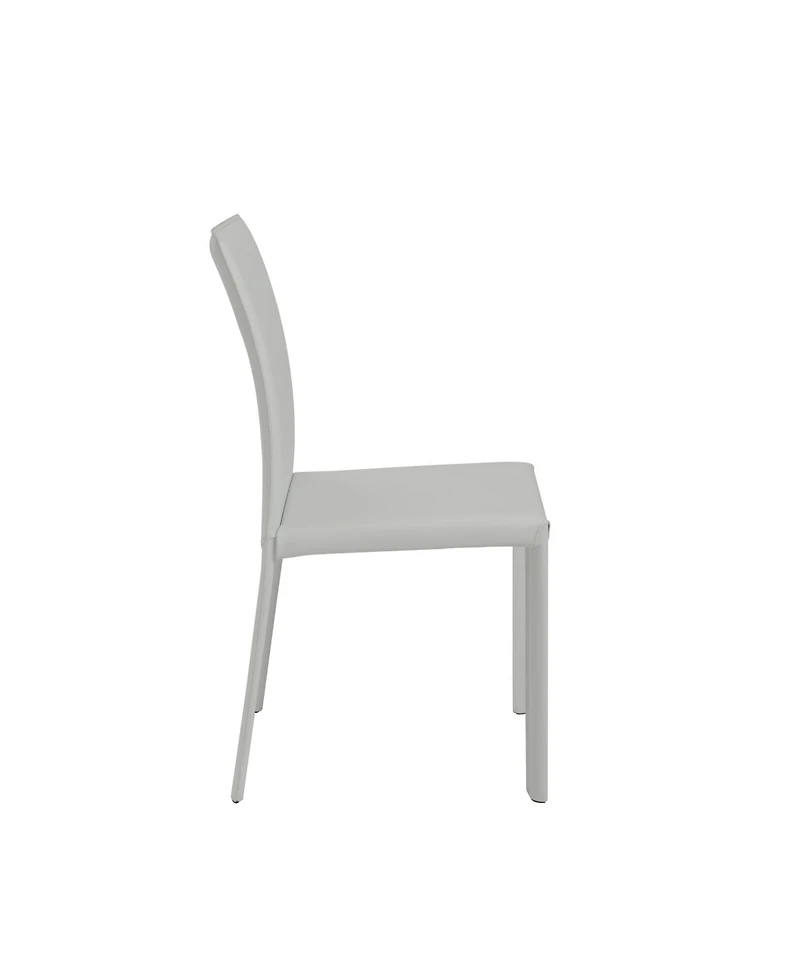 Set of 2 Dining Side Chairs with Padded Seats