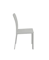 Set of 2 Dining Side Chairs with Padded Seats
