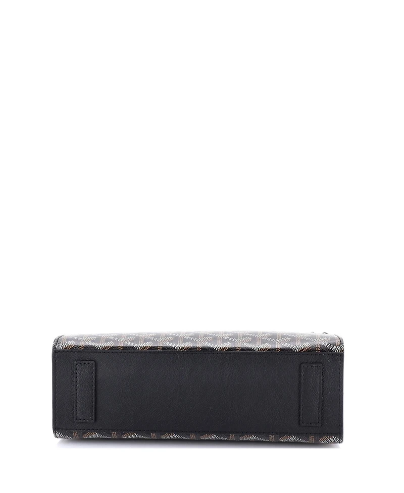 Pre-Owned Goyard Pm Structured Rouette Chain Shoulder Bag Coated Canvas
